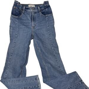 Abercrombie + Fitch Women's US 4 90s Straight Ultra High-Rise Straight Jeans